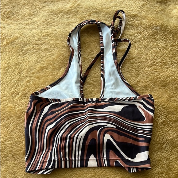 SHEIN | Women’s Size XXS Petite Stylish Halter Neck Top - Multicolor - Picture 4 of 4